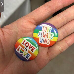 2x LGBT Pride Pins